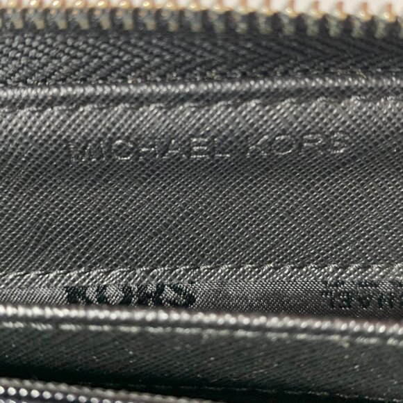 Michael Kors MK Signature Jet Set Travel Continental Zip Around Wallet Wristlet - Picture 10 of 11